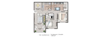 The Gleneagle Floor Plan at Harbor Village at the Commons, Rhode Island, 02879