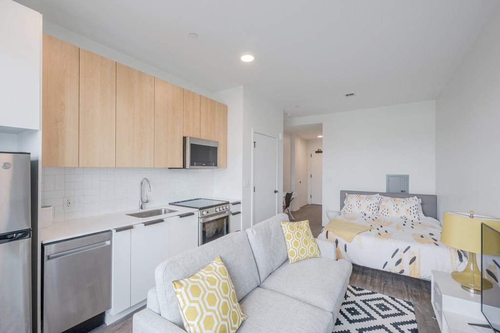 Living Room at The Indie, Boston, MA  