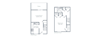 a floor plan of a bedroom apartment