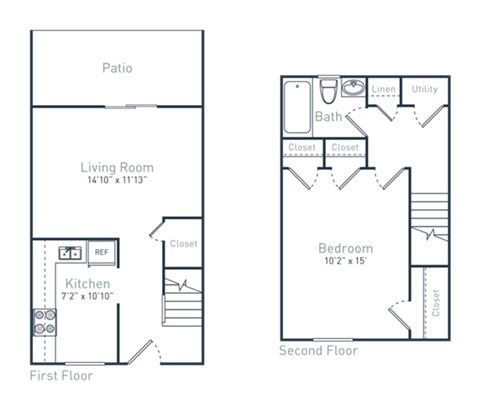 a floor plan of a bedroom apartment