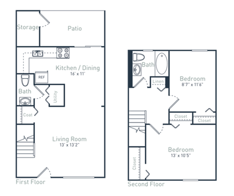 a floor plan of a bedroom apartment