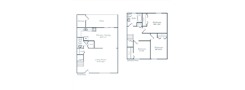 a floor plan of a bedroom apartment