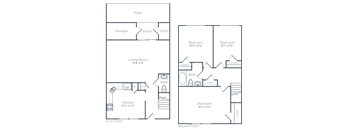 the floor plan of baronial style luxury house