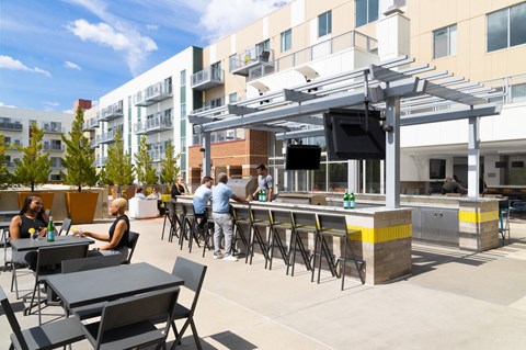The Scott outdoor grilling area