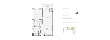 1 Bedroom Unit - A1