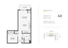 1 Bed 1 Bath Unit - A2