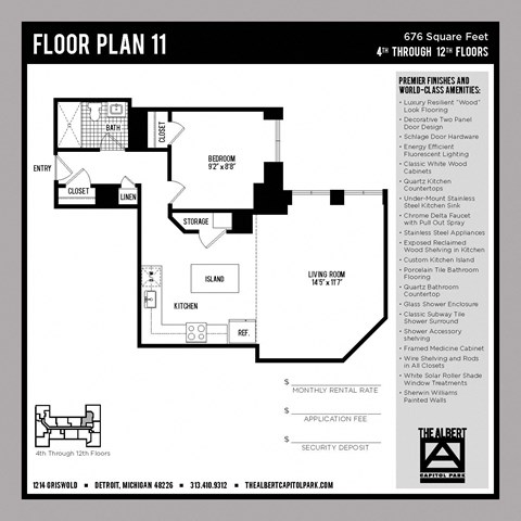 the floor plan of the apartment