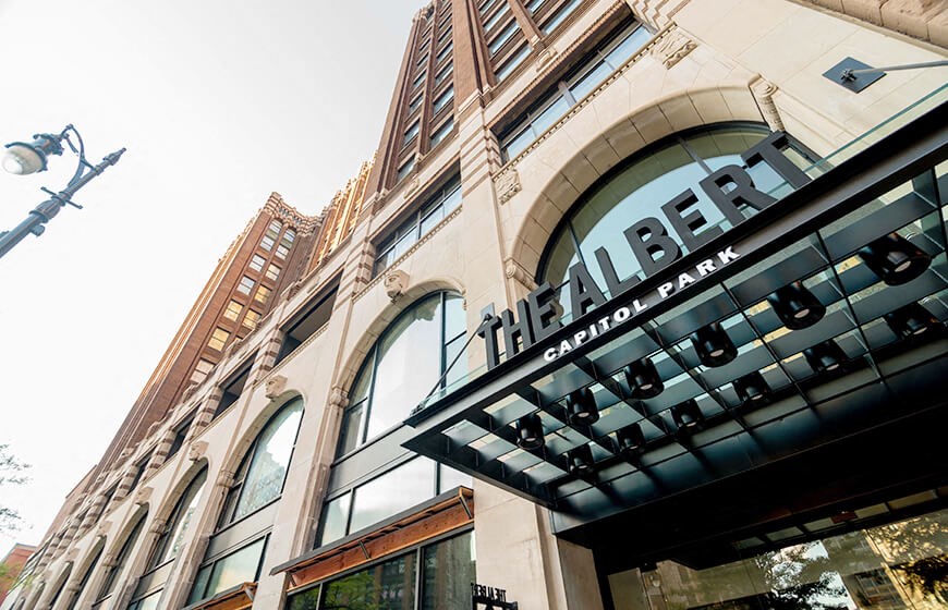 Outside of The Albert