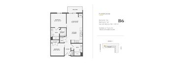 1 Bedroom w/ Den Unit - B6