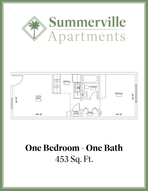 a blueprint of a one bedroom one bath floor plan of a house
