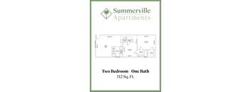 a diagram of two bedrooms and one bath with a floor plan of a house