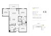 3 bed 2 bath Unit - C3