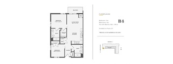 2 Bedroom Unit - B4