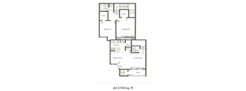 2 Bedroom 1 1/2 Bath