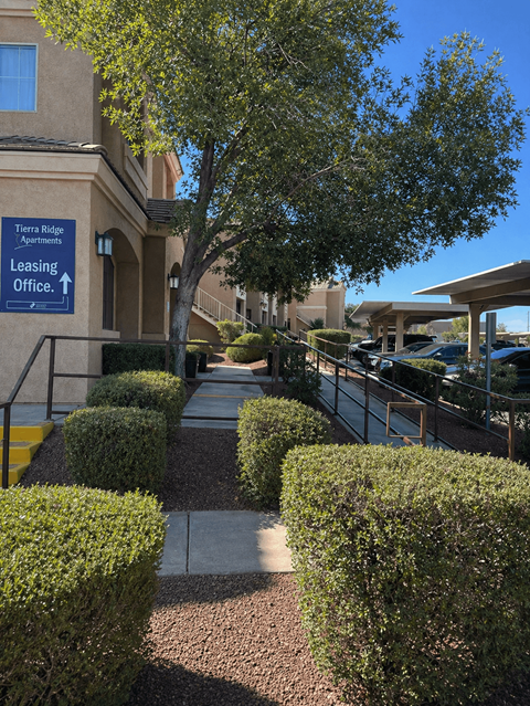 A leasing office for Terrace Ridge Apartments is shown.
