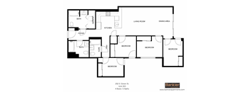 a floor plan of a house with an open floor plan