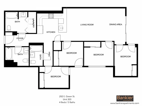 a floor plan of a house with an open floor plan