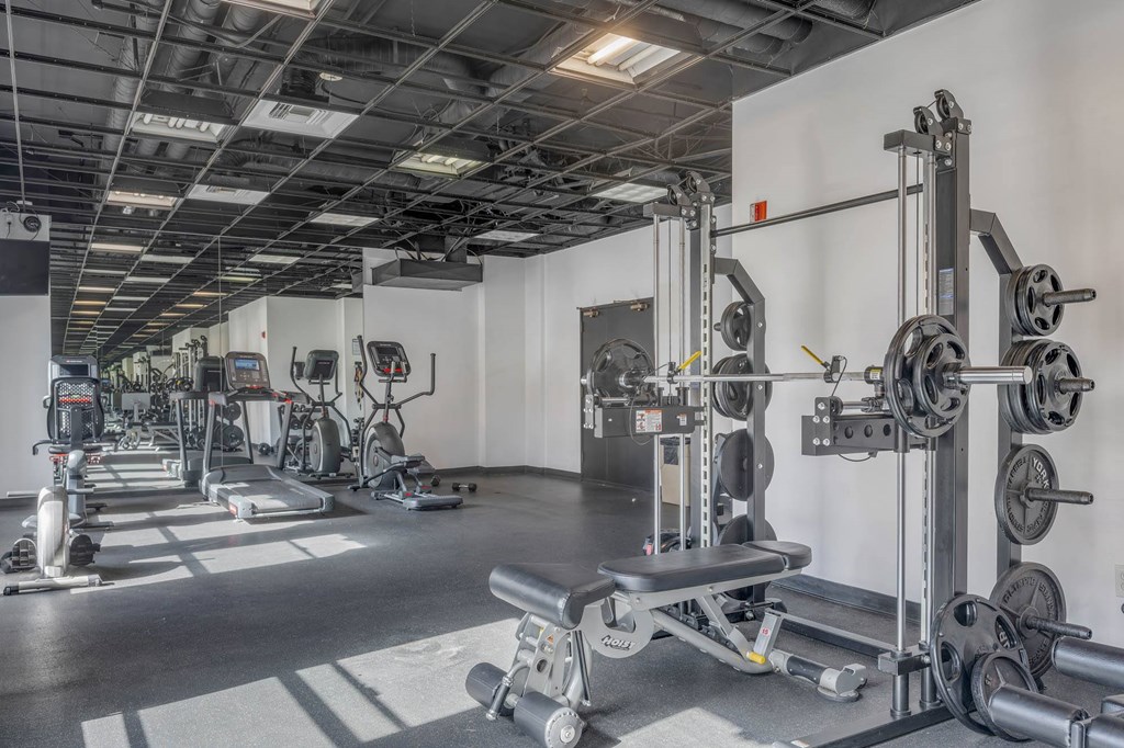 GYM with equipment's at Grand Central Market Apartments, Los Angeles, CA, 90013