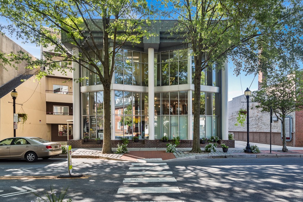View of  front of Loockerman Square from Loockerman Street Dover DE