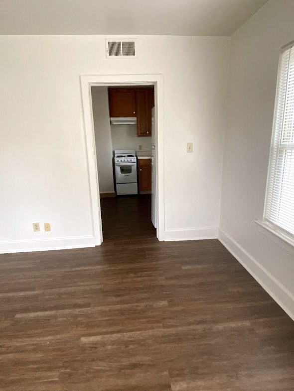 Mitten Apartments - Living room / Doorway to Kitchen / Wood-grain, vinyl plank flooring