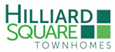 The image is a logo for a company named Hilliard Square Townhomes.