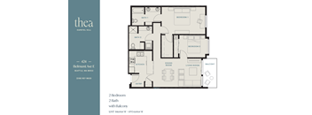 a floor plan of a 1 bedroom apartment with a bathroom and a living room
