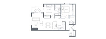 a black and white floor plan of a house