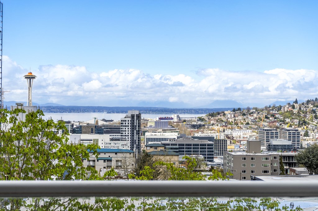 a view of the city of seattle and the space needle