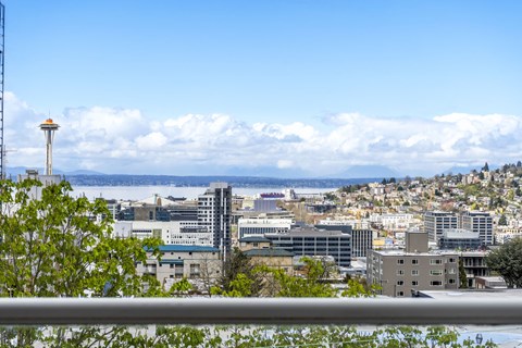 a view of the city of seattle and the space needle