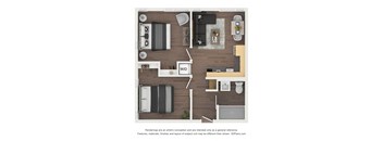 the outlook floor plan  studio  503 sq ft