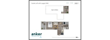 the bungalow floor plan studio loft with loggia