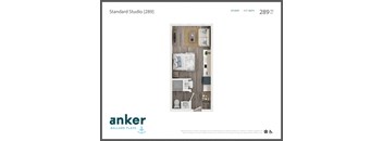 a floor plan of a 1 bedroom apartment at the residences at silver hill in suitland