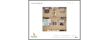 the floor plan of roomook condo two bedroom