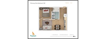 the bedroom floor plan of primary one bedroom sn