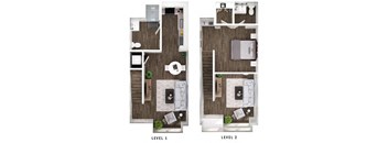 a floor plan of a bedroom with a bed and a closet