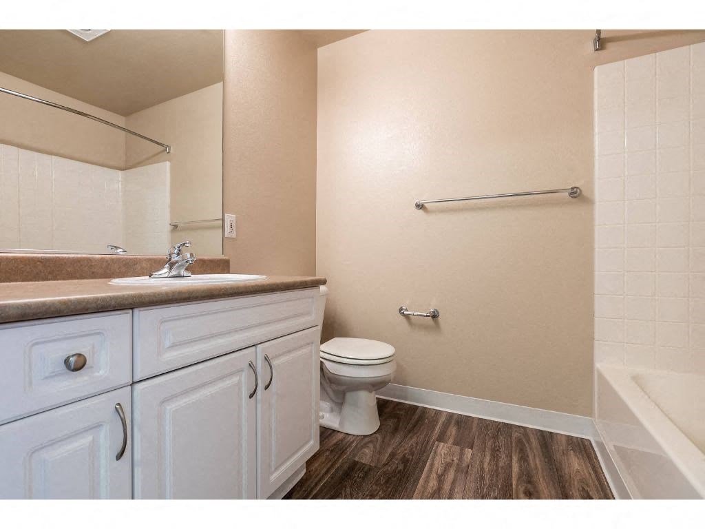 a bathroom with a toilet and a sink and a mirror