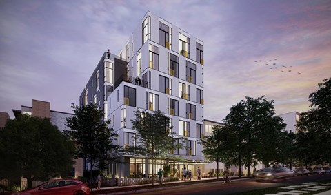 Exterior view of a tall building at Alt Capitol Hill.