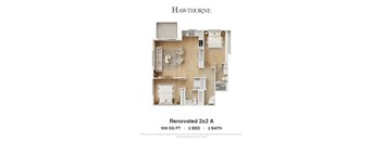 Renovated 2x2 A