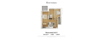 Renovated 2x2 C