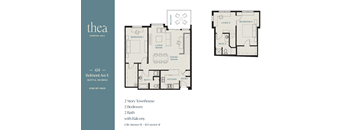 a floor plan of a 1 bedroom unit with a bathroom and a balcony