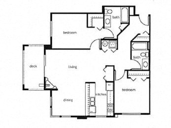 the black and white floor plan of a house