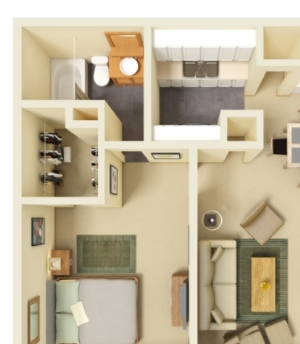1 Bedroom 1 Bath