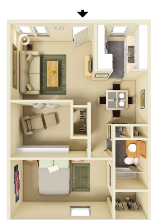 1 Bedroom 1 Bath