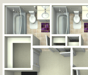 2 Bed 2 Bath-1110