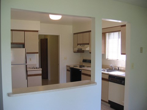 Large Open Kitchen with Bar, available in all unit styles (excluding the Augusta)