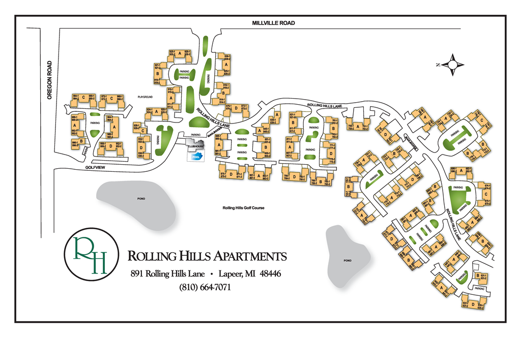 Rolling Hills Apartments has 198 apartments. We offer special building to meet your rental needs such as; pet friendly buildings, golf course views, and more. Site Maps available upon request.
