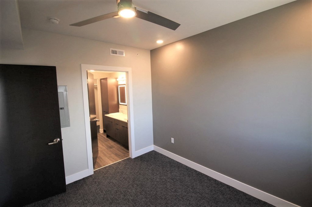 Master Suite with double sinks and walk in closet.