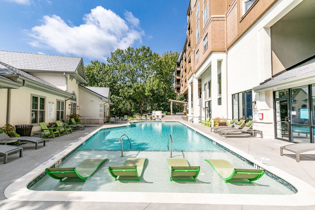 Pool With Sundecks at 1401 West Paces, Atlanta, Georgia