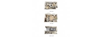 B2BTG Floor Plan at The Estates at Ballantyne, Charlotte, NC, 28277