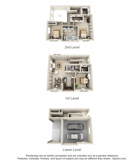 C3ATG2 Floor Plan at The Estates at Ballantyne, Charlotte, 28277